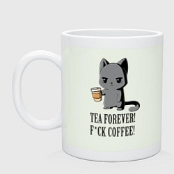 Кружка керамическая Tea forever!, цвет: фосфор