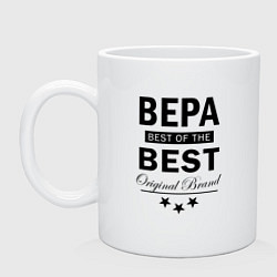 Кружка керамическая Вера best of the best, цвет: белый