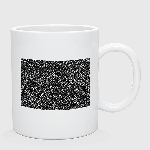 Кружка Глитч - нет сигнала / Белый – фото 2