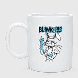 Кружка керамическая Blink 182 bunny nurse, цвет: белый
