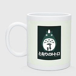 Кружка керамическая Totoro poster, цвет: фосфор