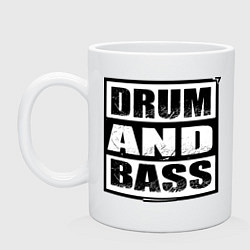 Кружка керамическая DnB cube, цвет: белый