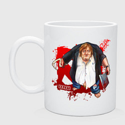 Кружка керамическая Gabe Newell - Dota 2, цвет: белый