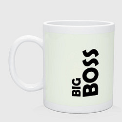 Кружка керамическая BIG BOSS - темная, цвет: фосфор