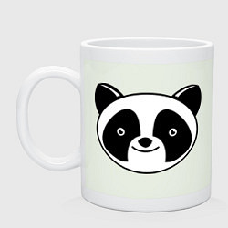 Кружка керамическая Мордашка панды, цвет: фосфор
