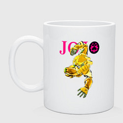 Кружка керамическая The World - stand of Dio Brando - Jojo, цвет: белый
