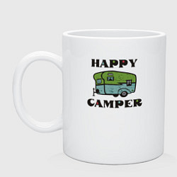 Кружка керамическая Camper, цвет: белый