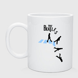 Кружка керамическая The Beatles: break down, цвет: белый