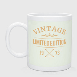 Кружка керамическая Vintage limited edition 1973, цвет: фосфор