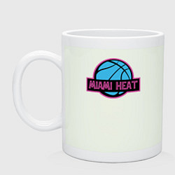 Кружка керамическая Miami Heat team, цвет: фосфор