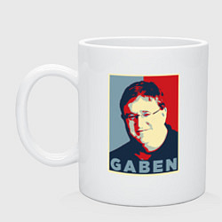 Кружка керамическая Gaben, цвет: белый