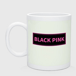 Кружка керамическая Логотип Блек Пинк, цвет: фосфор