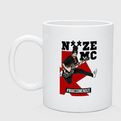Кружка керамическая Noize MC - guitarist, цвет: белый