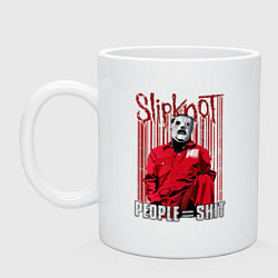 Кружка керамическая Slipknot Corey, цвет: белый