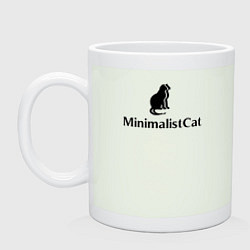 Кружка керамическая Коты MinimalistCat, цвет: фосфор
