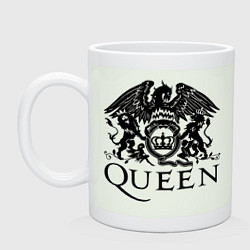 Кружка керамическая Queen - logo, цвет: фосфор