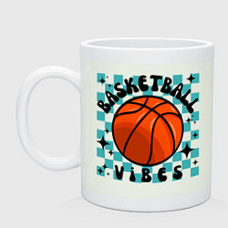 Кружка керамическая Basketball vibes, цвет: фосфор