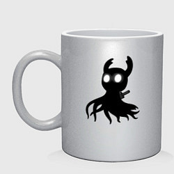 Кружка керамическая Hollow Knight - маленький призрак, цвет: серебряный