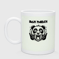 Кружка керамическая Iron Maiden - rock panda, цвет: фосфор