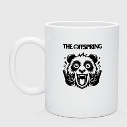 Кружка керамическая The Offspring - rock panda, цвет: белый