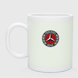 Кружка керамическая Mercedes benz sport logo, цвет: фосфор