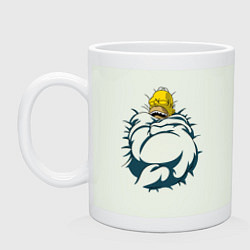 Кружка керамическая Гомер спит, цвет: фосфор