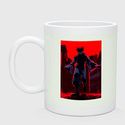 Кружка керамическая Магическая битва Тёсо Манипуляция кровью, цвет: фосфор