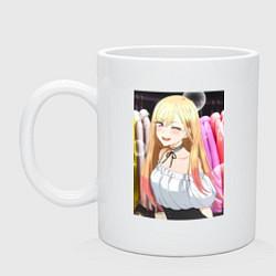 Кружка керамическая Эта фарфоровая кукла влюбилась, цвет: белый