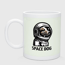 Кружка керамическая Space dog, цвет: фосфор
