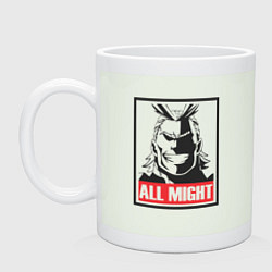 Кружка керамическая Моя геройская академия All Might, цвет: фосфор