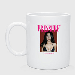 Кружка керамическая Pressure Megan Fox, цвет: белый