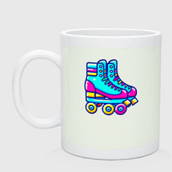 Кружка керамическая Retro rollers, цвет: фосфор