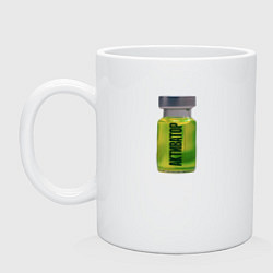 Кружка керамическая Активатор из Субстанции, цвет: белый