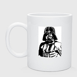Кружка керамическая Лорд Вейдер, цвет: белый