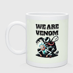 Кружка керамическая Rick and slime - we are Venom, цвет: фосфор