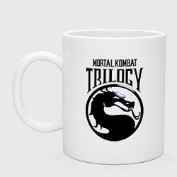 Кружка керамическая Mortal kombat trilogy, цвет: белый
