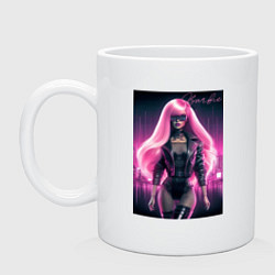 Кружка керамическая Sexy Barbie - ai art, цвет: белый
