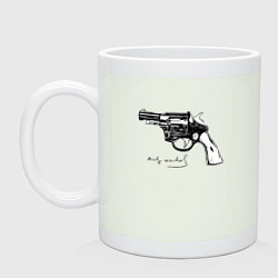 Кружка керамическая Andy Warhol revolver sketch, цвет: фосфор