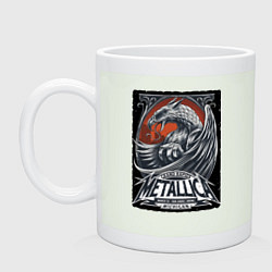 Кружка керамическая Metallica - Michigan playbill Grand rapids, цвет: фосфор