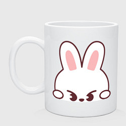 Кружка керамическая Mischievous Leebit, цвет: белый