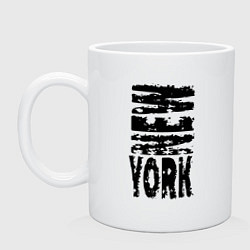 Кружка керамическая New York - USA, цвет: белый