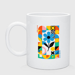 Кружка керамическая Fell alive, цвет: белый