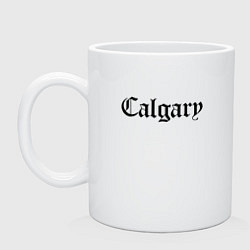 Кружка керамическая Calgary - Canada, цвет: белый