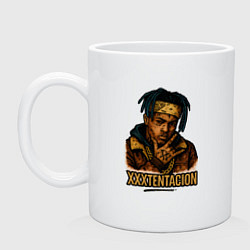 Кружка керамическая XXXTentacion мультяшный стиль, цвет: белый
