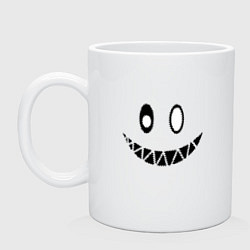 Кружка керамическая Две стандартные эмоции, цвет: белый