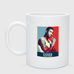 Кружка керамическая Music Usher, цвет: белый