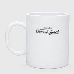 Кружка керамическая Directed by David Lynch: Blue Velvet, цвет: белый