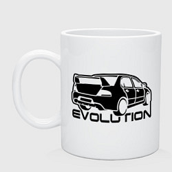 Кружка керамическая Evolution, цвет: белый