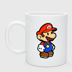 Кружка керамическая Влюбленный Марио, цвет: белый