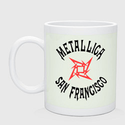 Кружка керамическая Metallica: San Francisco, цвет: фосфор